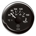 VDO ViewLine Engine Oil Temperature 150°C Black 52mm gauge